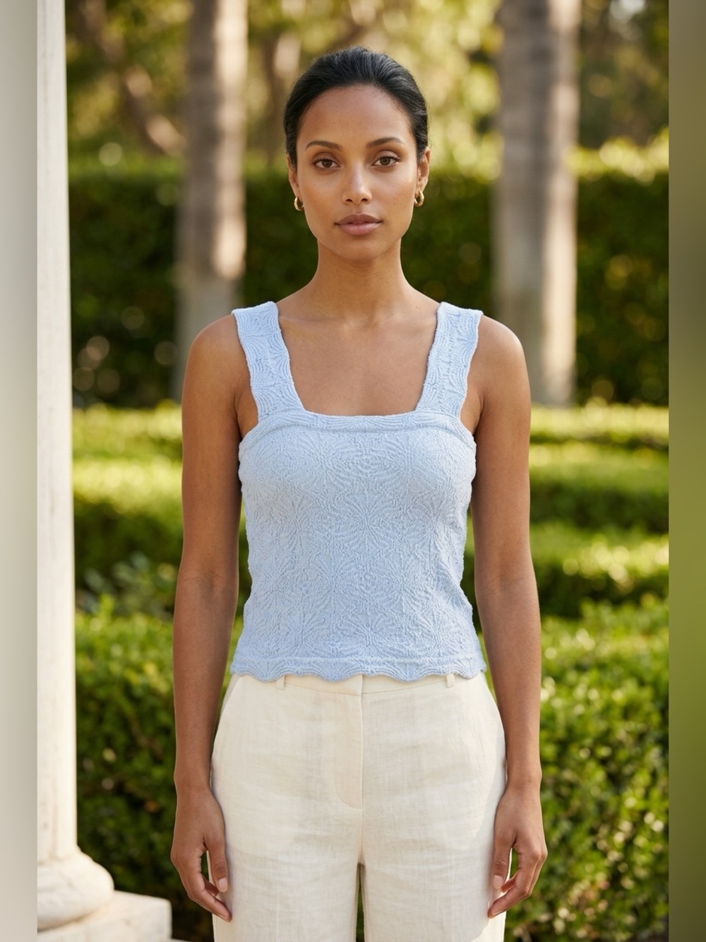 Gypsy & Jade Textured Sleeveless Top - Size Small